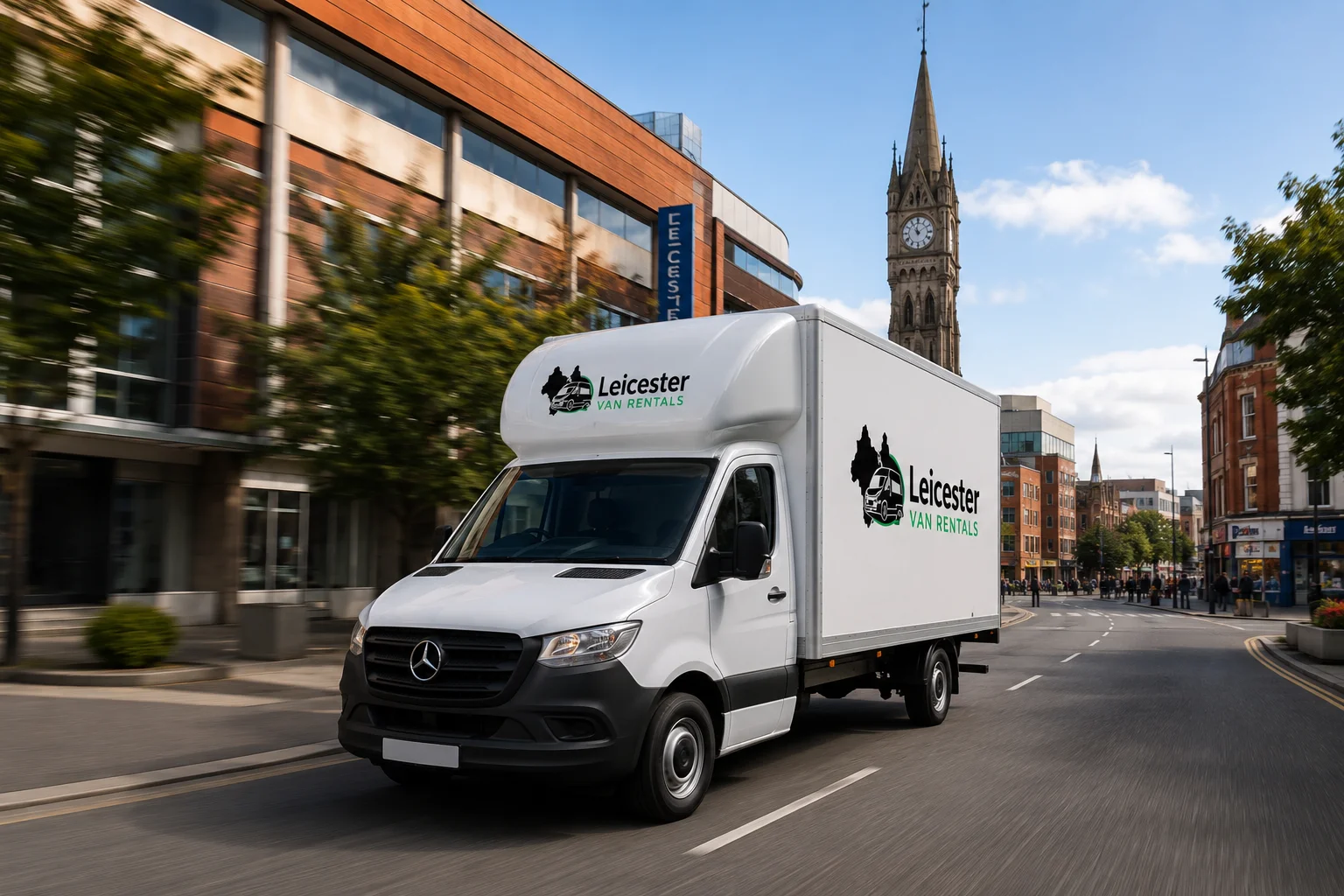 contract-vehicle-hire-leicester Luton van available for business vehicle hire in Leicester supporting deliveries, logistics and commercial transport requirements.